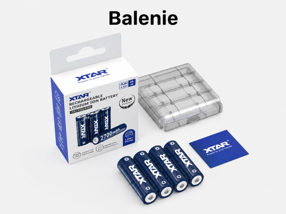 XTAR AA CLR 4300 komplett csomag tokban